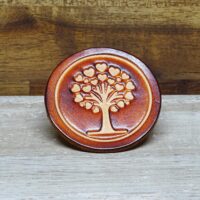 Leder Magnet Pin - OX Antique - Lovetree - Rund 60 – Bild 3